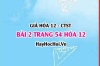 Giải bài 2 trang 54 Hóa 12 Chân trời sáng tạo SGK